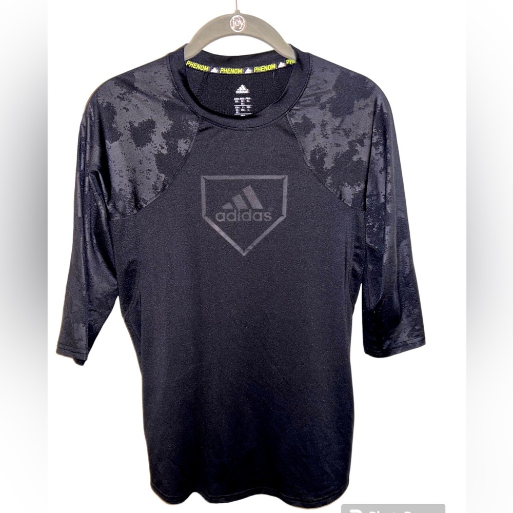 Adidas phenom raglan tech tee / boys XL / black & gray camo / Climacool